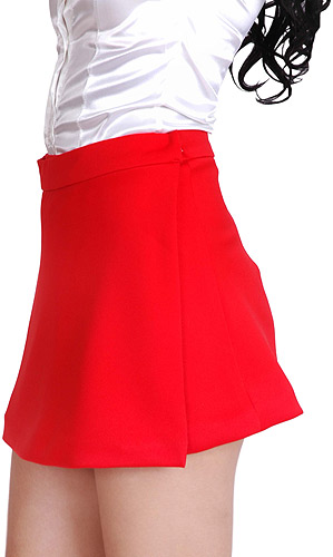 wrap over school mini skirt 4